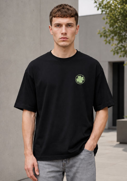 Second image of Men’s Always Believe Typography Oversized T-Shirt