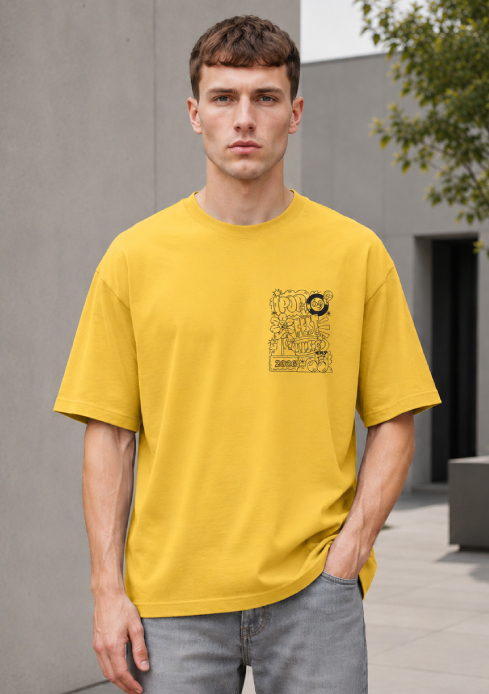 Second image of Men’s Music Fest Graphic Back Print Oversized Tee